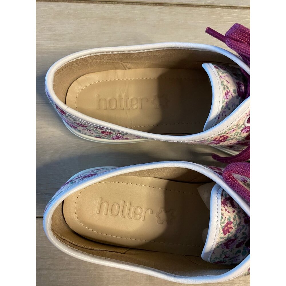 Hotter UK Mabel Floral Sneakers Tennis Shoes Size 8.5 - Picture 7 of 10